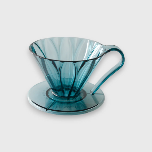 CAFEC Tritan FLOWER DRIPPER - Clear Blue Green